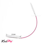 Спицы Knit Pro 25 см, 3.5 мм, круговые укороченные металлические Nova Metal, арт.10977