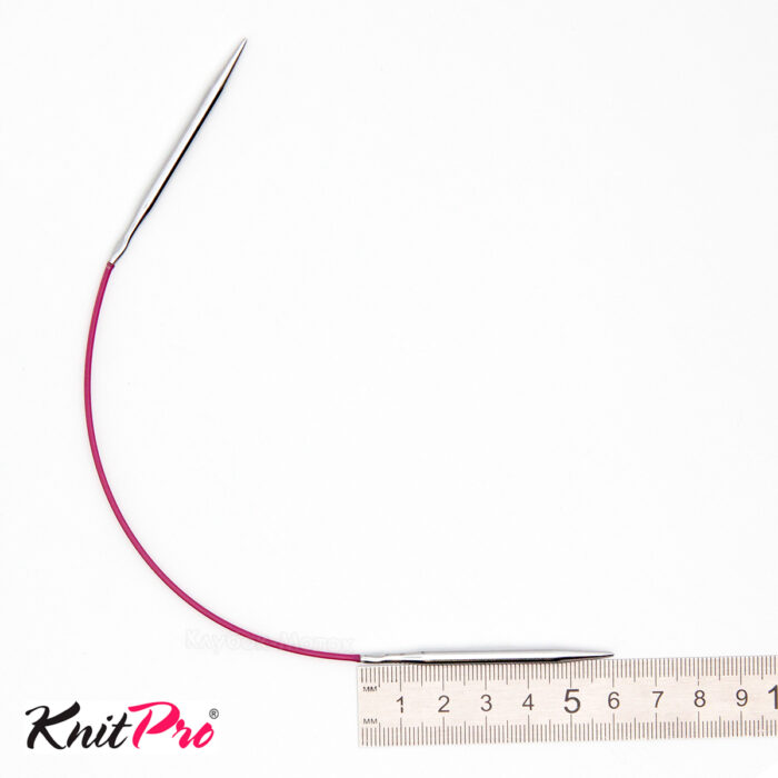 Спицы Knit Pro 25 см, 4 мм, круговые укороченные металлические Nova Metal, арт.10979