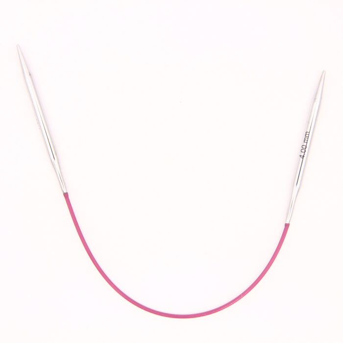 Спицы Knit Pro 25 см, 4 мм, круговые укороченные металлические Nova Metal, арт.10979