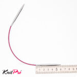 Спицы Knit Pro 25 см, 5 мм, круговые укороченные металлические Nova Metal, арт.10981
