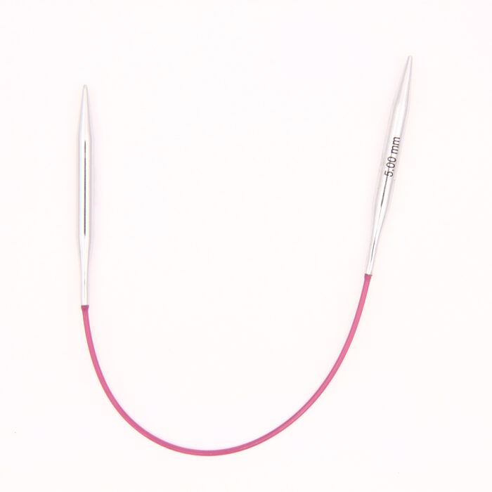 Спицы Knit Pro 25 см, 5 мм, круговые укороченные металлические Nova Metal, арт.10981