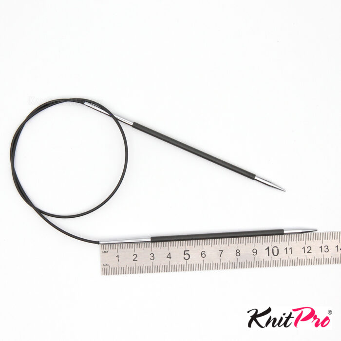 Спицы KnitPro Karbonz 60см, 3,0мм, круговые карбоновые, 41164 Спицы KnitPro Karbonz 60см, 3,0мм, круговые карбоновые, 41164