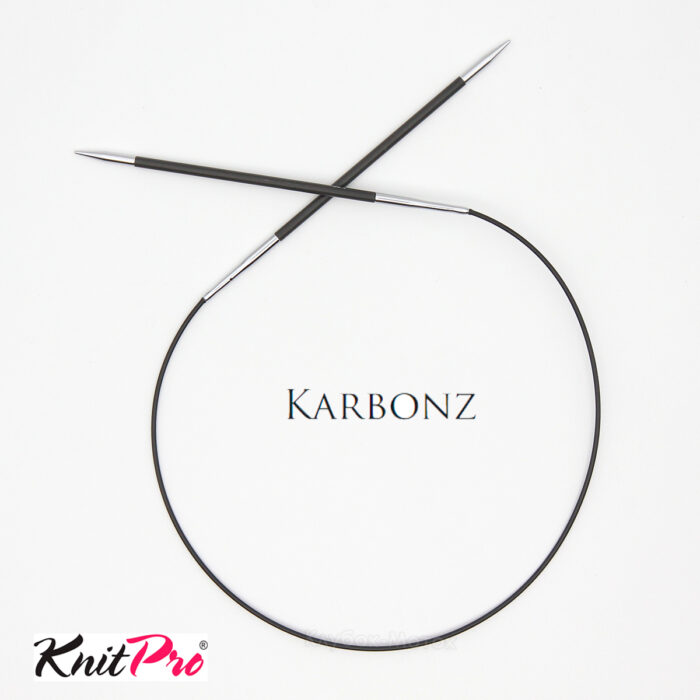 Спицы KnitPro Karbonz 60см, 3,0мм, круговые карбоновые, 41164 Спицы KnitPro Karbonz 60см, 3,0мм, круговые карбоновые, 41164
