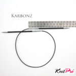Спицы KnitPro Karbonz 60см, 4,0мм, круговые карбоновые, 41168
