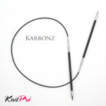 Спицы KnitPro Karbonz 60см, 5,0мм, круговые карбоновые, 41170
