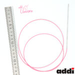 Спицы addi Unicorn 100 см, 2 мм, металлические круговые супергладкие 115-7/2-100