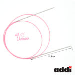 Спицы addi Unicorn 100 см, 2 мм, металлические круговые супергладкие 115-7/2-100