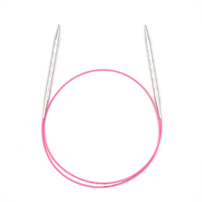 Спицы addi Unicorn 100 см, 7 мм, металлические круговые супергладкие 115-7/7-100