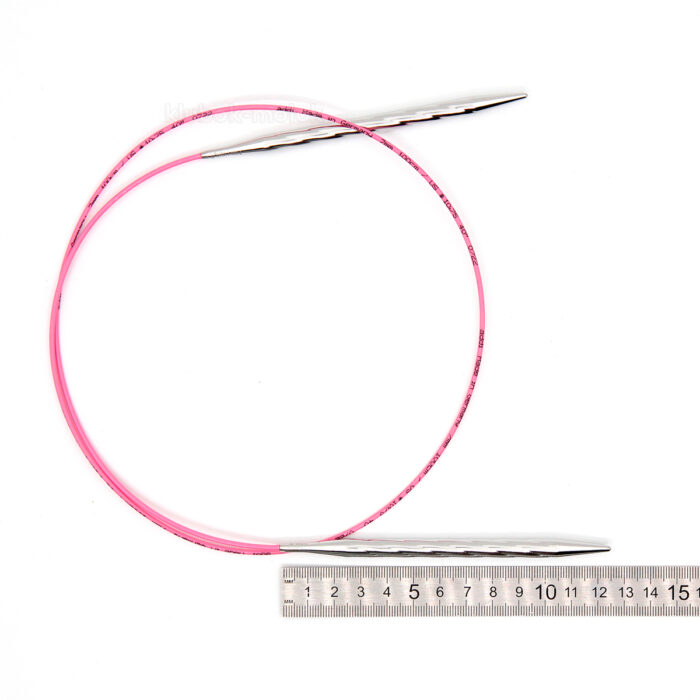 Спицы addi Unicorn 100 см, 8 мм, металлические круговые супергладкие 115-7/8-100