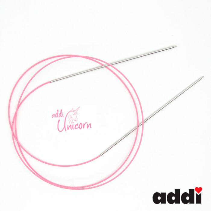 Спицы addi Unicorn 120 см, 2 мм, металлические круговые супергладкие 115-7/2-120