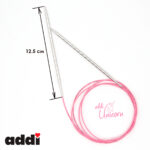 Спицы addi Unicorn 120 см, 3,5 мм, металлические круговые супергладкие 115-7/3,5-120