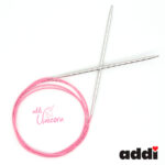 Спицы addi Unicorn 120 см, 4 мм, металлические круговые супергладкие 115-7/4-120