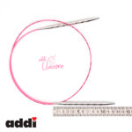 Спицы addi Unicorn 120 см, 5,5 мм, металлические круговые супергладкие 115-7/5,5-120