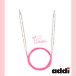 Спицы addi Unicorn 120 см, 6 мм, металлические круговые супергладкие 115-7/6-120