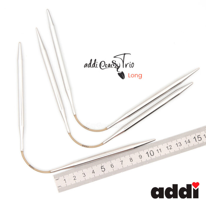 Спицы addiCraSyTrio Long 4 мм, 26 см, Addi чулочные гибкие супергладкие 161-2/4-26
