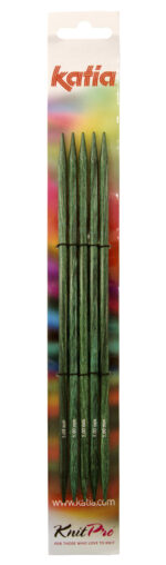 Спицы чулочные KATIA, деревянные, 20 см, 5 мм, арт.7636