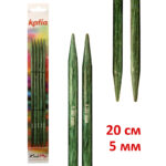 Спицы чулочные KATIA, деревянные, 20 см, 5 мм, арт.7636