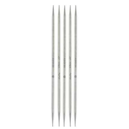 Спицы чулочные KnitPro Mindful 20см, 4,5мм, нержавеющая сталь, серебристый, 5шт в упаковке, арт.36029