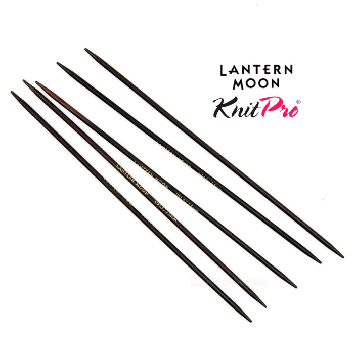 Спицы чулочные Lantern Moon 2,5мм, 15см, эбеновое дерево, KnitPro, 350001