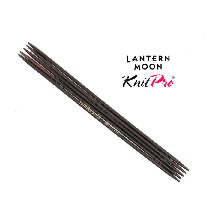 Спицы чулочные Lantern Moon 2,5мм, 15см, эбеновое дерево, KnitPro, 350001