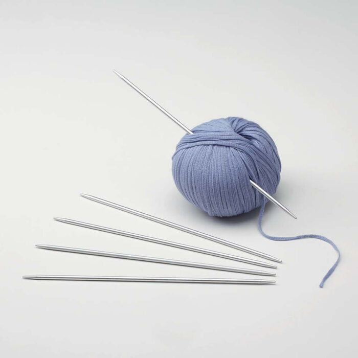 Спицы для вязания Addi чулочные, алюминий, 3,75 мм, 20 см, 5 шт в блистере, арт.201-7/3.75-20