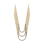 Спицы для вязания Addi чулочные гибкие addiCraSyTrio Bambus, 4,5 мм, 24 см, 3 шт, арт.560-2/4.5-24