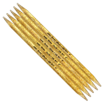 Спицы для вязания Addi чулочные пластиковые, 15 мм, 25 см, 5 спиц на блистере, арт.401-7/15-25