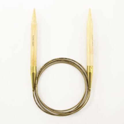 Спицы для вязания Addi круговые бамбуковые, 10 мм, 150 см, арт.555-7/10-150