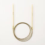 Спицы для вязания Addi круговые бамбуковые, 3,75 мм, 120 см, арт.555-7/3.75-120