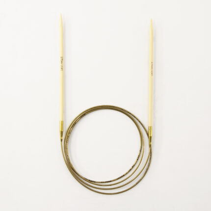 Спицы для вязания Addi круговые бамбуковые, 3,75 мм, 120 см, арт.555-7/3.75-120