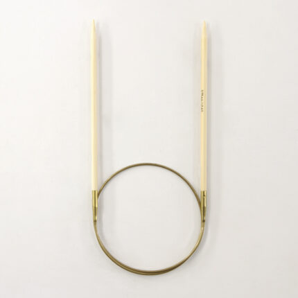 Спицы для вязания Addi круговые бамбуковые, 3,75 мм, 60 см, арт.555-7/3.75-60