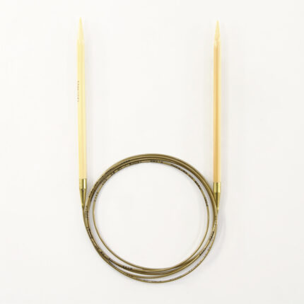 Спицы для вязания Addi круговые бамбуковые, 5,5 мм, 150 см, арт.555-7/5.5-150