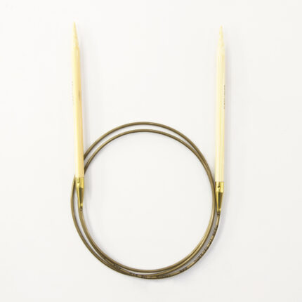 Спицы для вязания Addi круговые бамбуковые, 6 мм, 100 см, арт.555-7/6-100