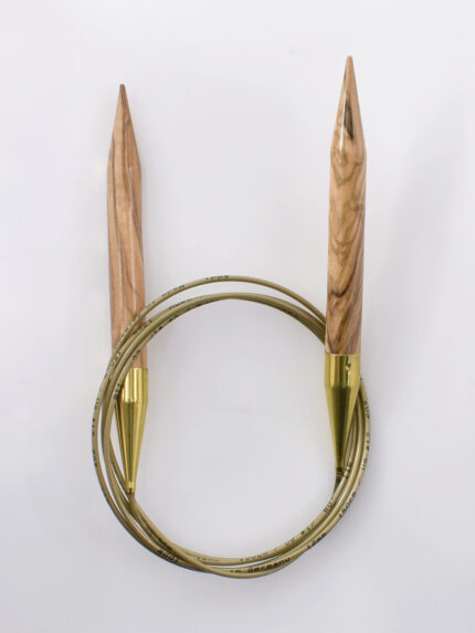 Спицы для вязания Addi круговые из оливкового дерева, 12 мм, 150 см, арт.575-7/12-150