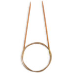 Спицы для вязания Addi круговые из оливкового дерева, 3,5 мм, 100 см, арт.575-7/3.5-100