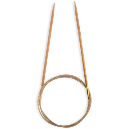 Спицы для вязания Addi круговые из оливкового дерева, 3,5 мм, 100 см, арт.575-7/3.5-100