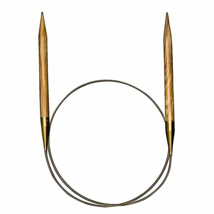 Спицы для вязания Addi круговые из оливкового дерева, 4 мм, 50 см, арт.575-7/4-50