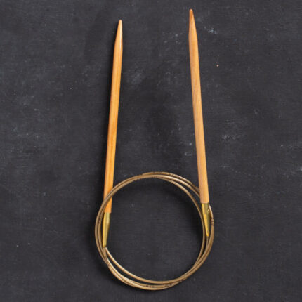 Спицы для вязания Addi круговые из оливкового дерева, 6,5 мм, 100 см, арт.575-7/6.5-100