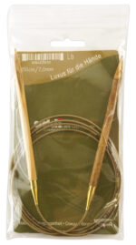 Спицы для вязания Addi круговые из оливкового дерева, 7 мм, 150 см, арт.575-7/7-150
