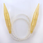 Спицы для вязания Addi круговые пластиковые 120см, 25 мм, addiChampagne, арт.405-7/25-120