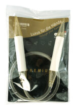 Спицы для вязания Addi круговые пластиковые 80см, 20 мм, addiChampagne, арт.405-7/20-80