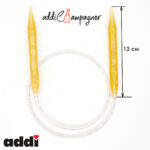 Спицы для вязания Addi круговые пластиковые 80см, 25 мм, addiChampagne, арт.405-7/25-80