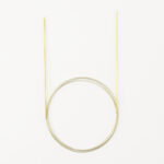 Спицы для вязания Addi круговые позолоченные с удлиненным кончиком, 1,5 мм, 120 см, арт.714-7/1.5-120