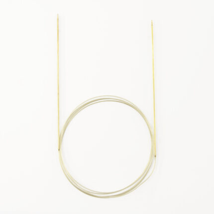 Спицы для вязания Addi круговые позолоченные с удлиненным кончиком, 1,5 мм, 150 см, арт.714-7/1.5-150