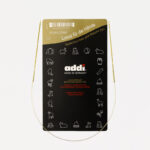 Спицы для вязания Addi круговые позолоченные с удлиненным кончиком, 1,5 мм, 40 см, арт.714-7/1.5-40