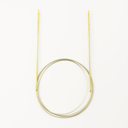 Спицы для вязания Addi круговые позолоченные с удлиненным кончиком, 1,75 мм, 120 см, арт.714-7/1.75-120