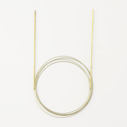 Спицы для вязания Addi круговые позолоченные с удлиненным кончиком, 1,75 мм, 150 см, арт.714-7/1.75-150