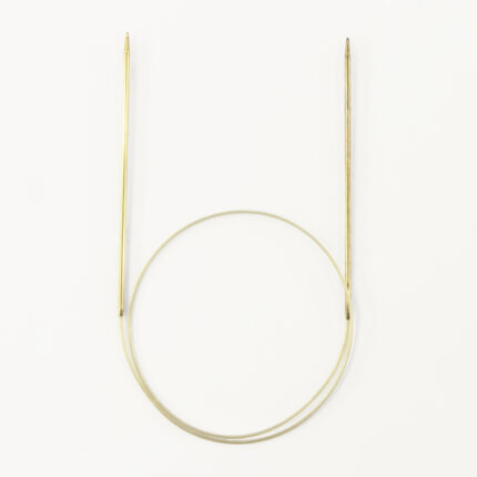 Спицы для вязания Addi круговые позолоченные с удлиненным кончиком, 1,75 мм, 50 см, арт.714-7/1.75-50