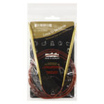 Спицы для вязания Addi круговые позолоченные с удлиненным кончиком, 5,5 мм, 150 см, арт.755-7/5.5-150