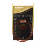 Спицы для вязания Addi круговые позолоченные с удлиненным кончиком, 6 мм, 120 см, арт.755-7/6-120